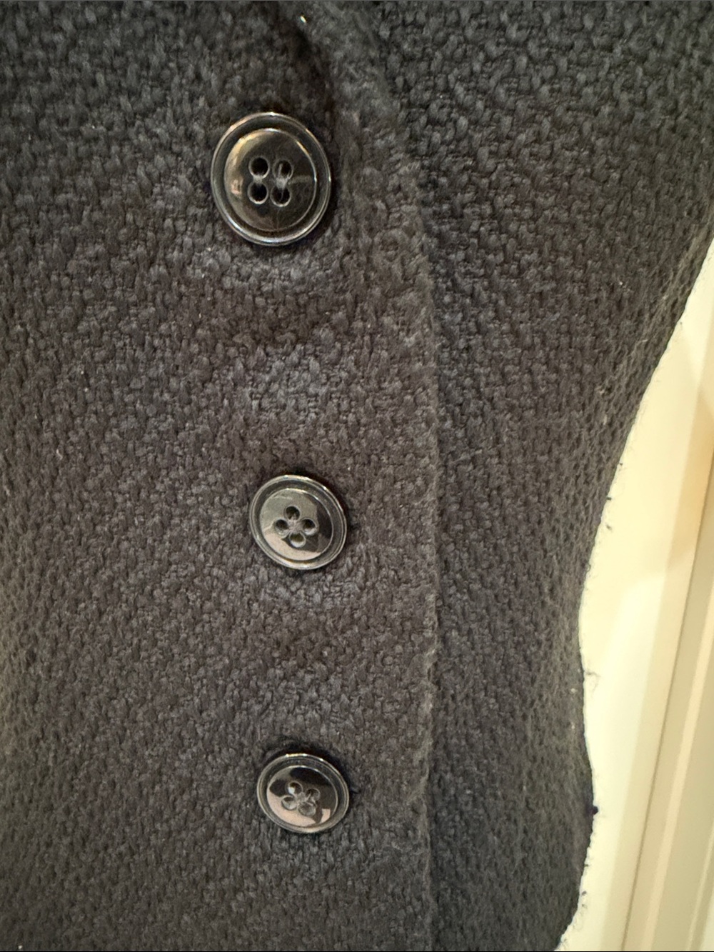 Coldwater Creek Black Short-Sleeve Textured Knit Blazer - Picture 4 of 4